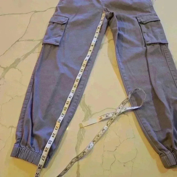 Forever 21 Womens Cotton Cargo Jogger Pants Lilac Purple Size Small - Picture 4 of 9